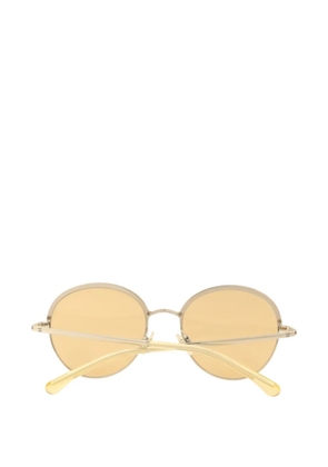 CHANEL Pre-Owned CC round sunglasses - Gold
