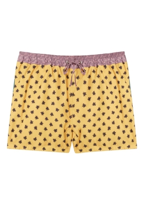 Donde Esteban star-print swim shorts - Yellow