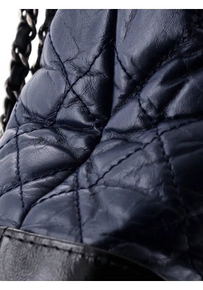 CHANEL Pre-Owned Gabrielle Quilted Aged Calfskin Large hobo bag - Black