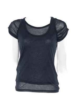PINKO layered-design T-shirt - Blue