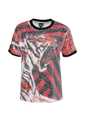 Just Cavalli Vintage sequinned animal-pattern top - White