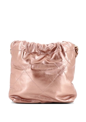 CHANEL Pre-Owned 22 Chain Hobo Quilted Calfskin Mini crossbody bag - Pink