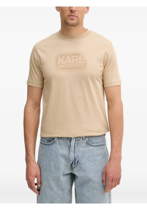 Karl Lagerfeld logo-print T-shirt - Neutrals