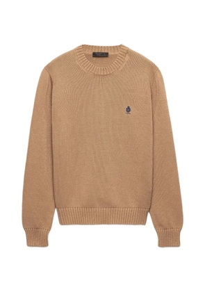 Prada cotton crew-neck sweater - Neutrals