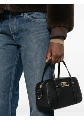 Armani Exchange logo-plaque tote bag - Black