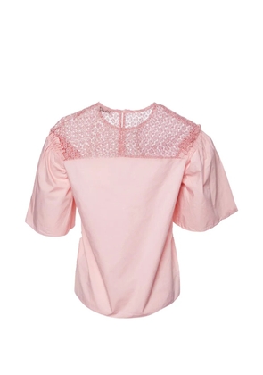 SANDRO lace-trimmed blouse - Pink