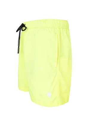 COUNTY OF MILAN drawstring-waist logo-embroidered shorts - Yellow