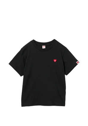 APEE™ by *A BATHING APE® heart-patch T-shirt - Black