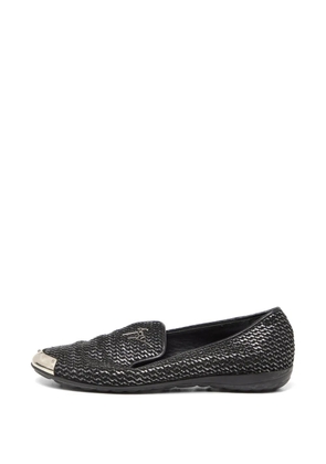 Giuseppe Zanotti Vintage glitter metal-toe loafers - Black