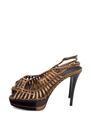 Giuseppe Zanotti Vintage strappy platform sandals - Gold