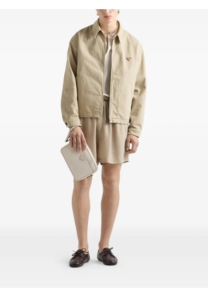Prada Saffiano leather shoulder bag - Neutrals