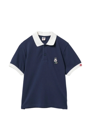 APEE™ by *A BATHING APE® rabbit embroidered polo - Blue