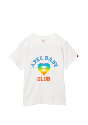 APEE™ by *A BATHING APE® Camo heart graphic T-shirt - White