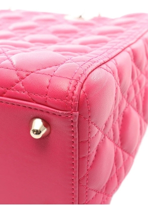 Christian Dior Pre-Owned 2010s Lady Dior Cannage tote bag - Pink