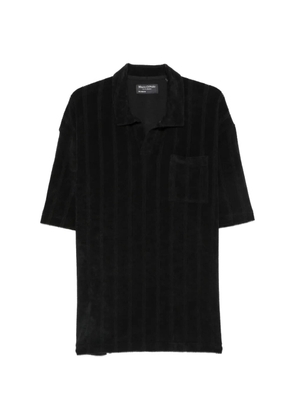Marc O'Polo striped terry polo shirt - Black