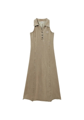 b+ab halterneck crystal-embellished midi dress - Neutrals