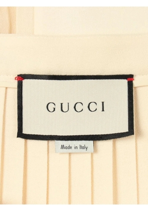 Gucci Pre-Owned 10s Ladybug pleated wrap skirt - Neutrals