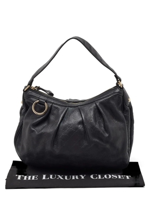 Gucci Pre-Owned medium Sukey Guccissima shoulder bag - Black