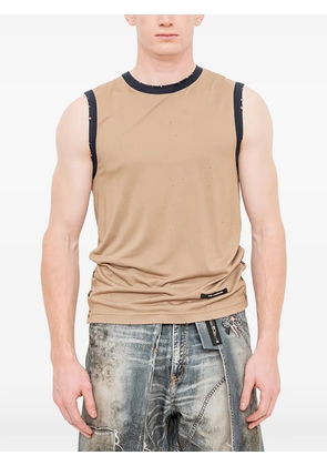 Andersson Bell Brit damaged sleeveless T-shirt - Neutrals