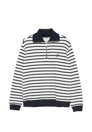 Gant striped quarter-zip sweatshirt - White