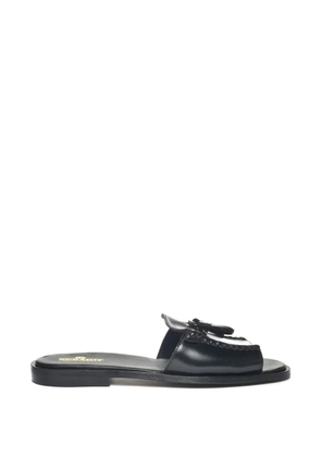 Sebago tassel-detail leather slides - Black
