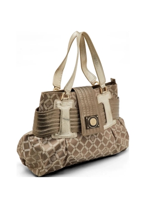 Versace Pre-Owned signature canvas satchel bag - Brown