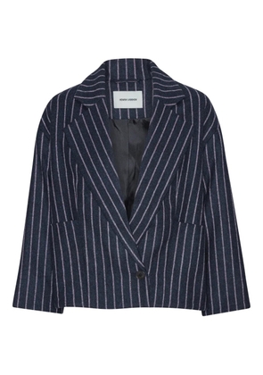 Henrik Vibskov Shady pinstripe lapel jacket - Blue