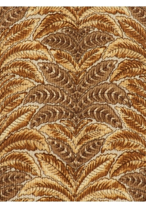 Ferragamo Pre-Owned leaf-print tie - Brown