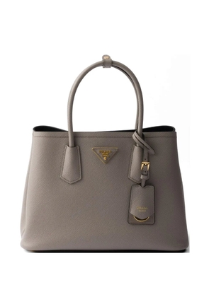 Prada Double medium Saffiano leather bag - Grey
