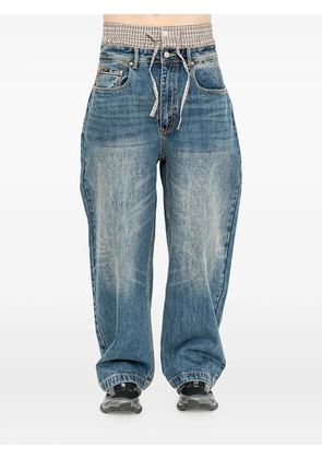 Andersson Bell layered wide-leg jeans - Blue