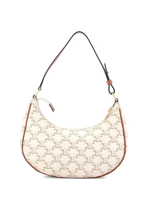 Celine Pre-Owned Ava Bag Triomphe Coated Canvas hobo bag - Neutrals