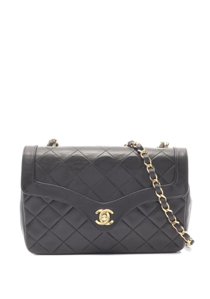 CHANEL Pre-Owned 1989-1991 Matelassé chain shoulder bag - Black