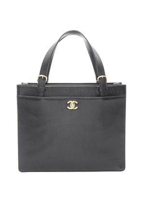 CHANEL Pre-Owned 1997-1999 CC turn-lock tote bag - Black