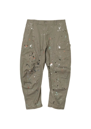 Magic Stick Tradivance paint-splatter trousers - Green