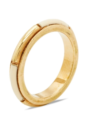 Chloé Pre-Owned engraved-logo band ring - Gold