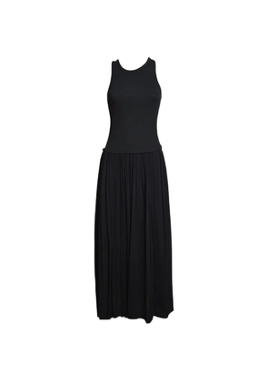 SOLOTRE pleated maxi dress - Black