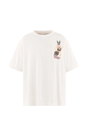 SAINT MXXXXXX SS graphic-print chest-pocket T-shirt - White