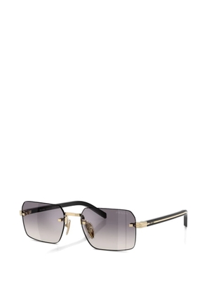 Prada Eyewear Iconic-plaque sunglasses - Gold