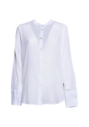 Merci button-up collarless shirt - White