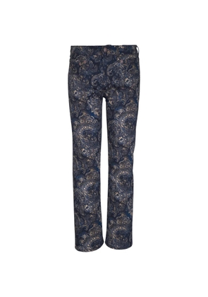 R13 paisley-print jeans - Blue