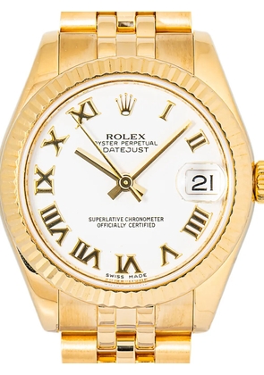 Rolex Datejust fluted bezel 31mm watch - White