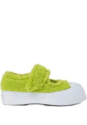 Marni leather ballerina shoes - Green