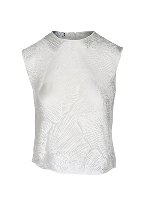 Akris lace sleeveless blouse - White