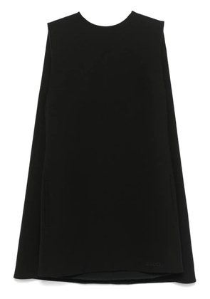 Gucci wool crepe mini dress - Black