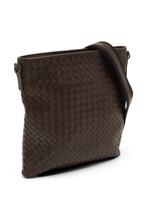 Bottega Veneta Pre-Owned Intrecciato messenger bag - Brown