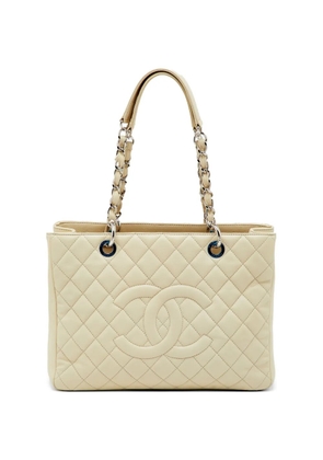 CHANEL Pre-Owned 2010-2011 GST quilted tote bag - Neutrals