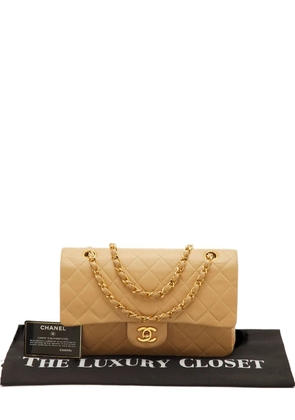 CHANEL Pre-Owned 1980s Double Flap quilted shoulder bag - Neutrals