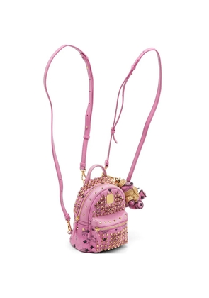 MCM Pre-Owned mini Stark Visetos backpack - Pink