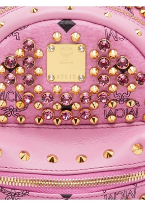 MCM Pre-Owned mini Stark Visetos backpack - Pink