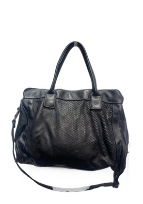 SOMMET Kael Cobra snake-effect leather shoulder bag - Black